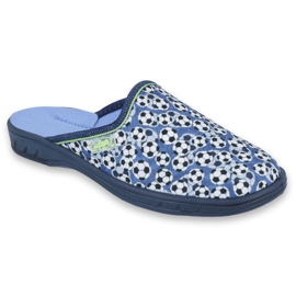 Barevné dětské boty Befado 707Y399 bílý černý modrý