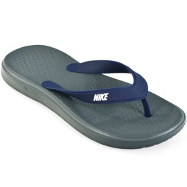 Pantofle Nike Solay Thong M 882690 001 šedá námořnická modř