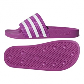 Pantofle Adidas Originals Adilette W CG6539 bílý fialová