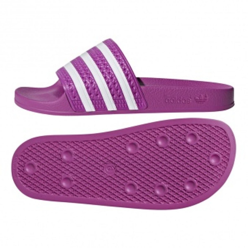 Pantofle Adidas Originals Adilette W CG6539 bílý fialový