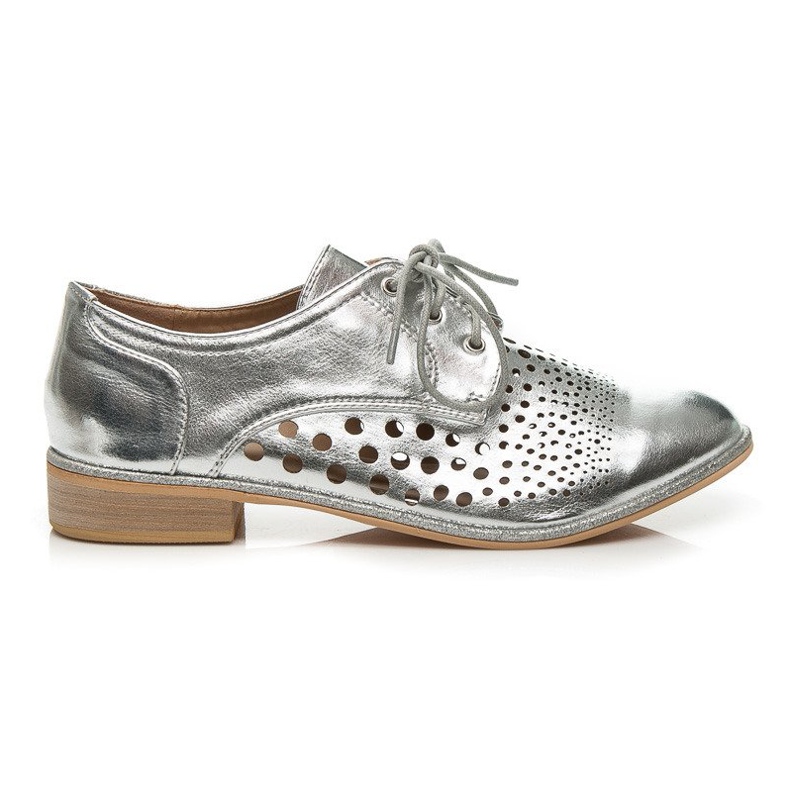 Vices Šněrovací boty s prolamované šedá