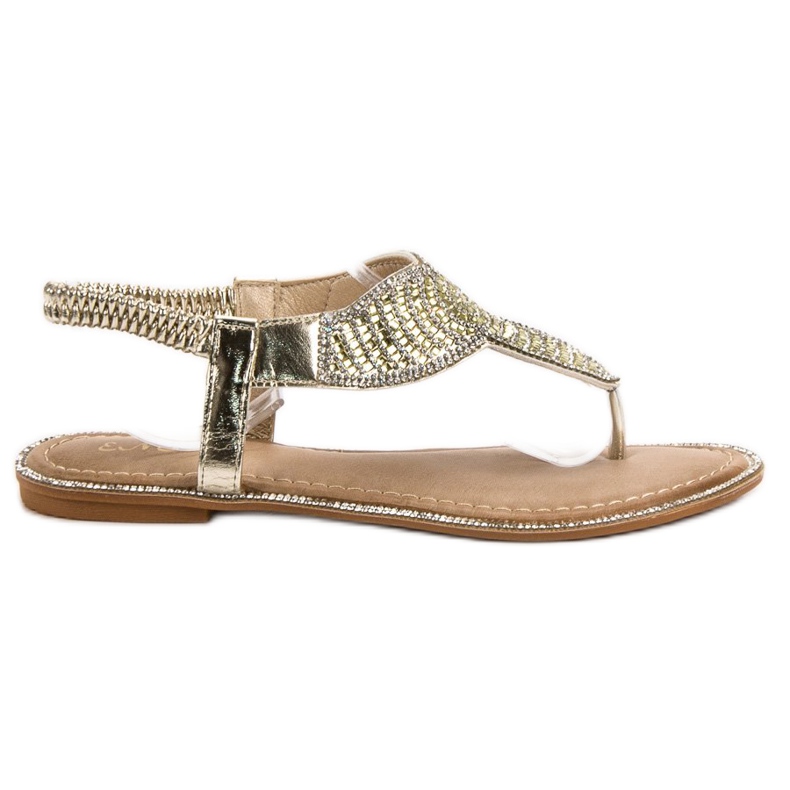 Encor Elegantní japonské sandály žlutá