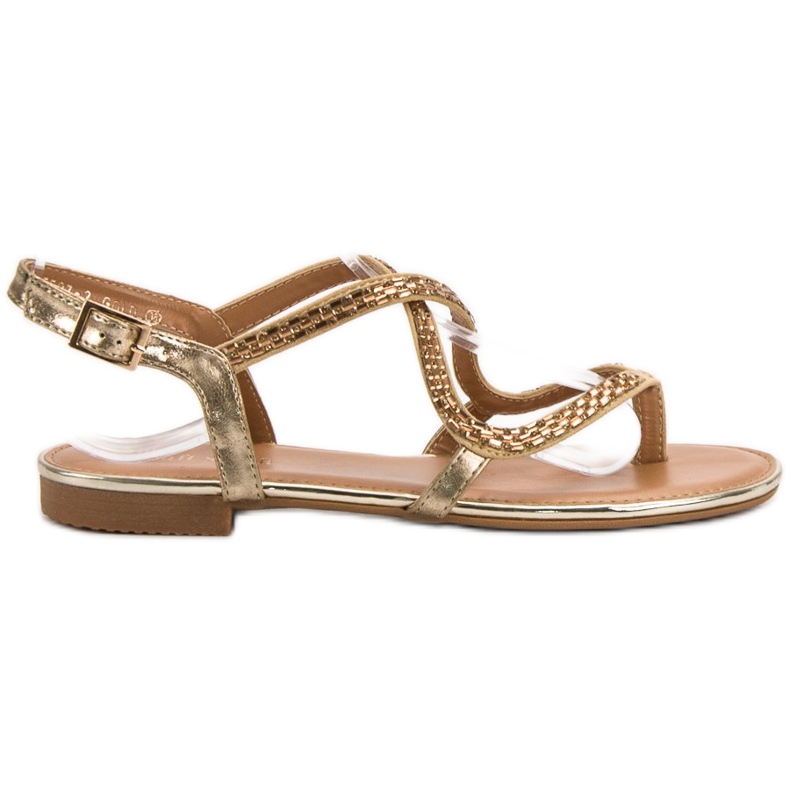 Small Swan Japonské sandály žlutá