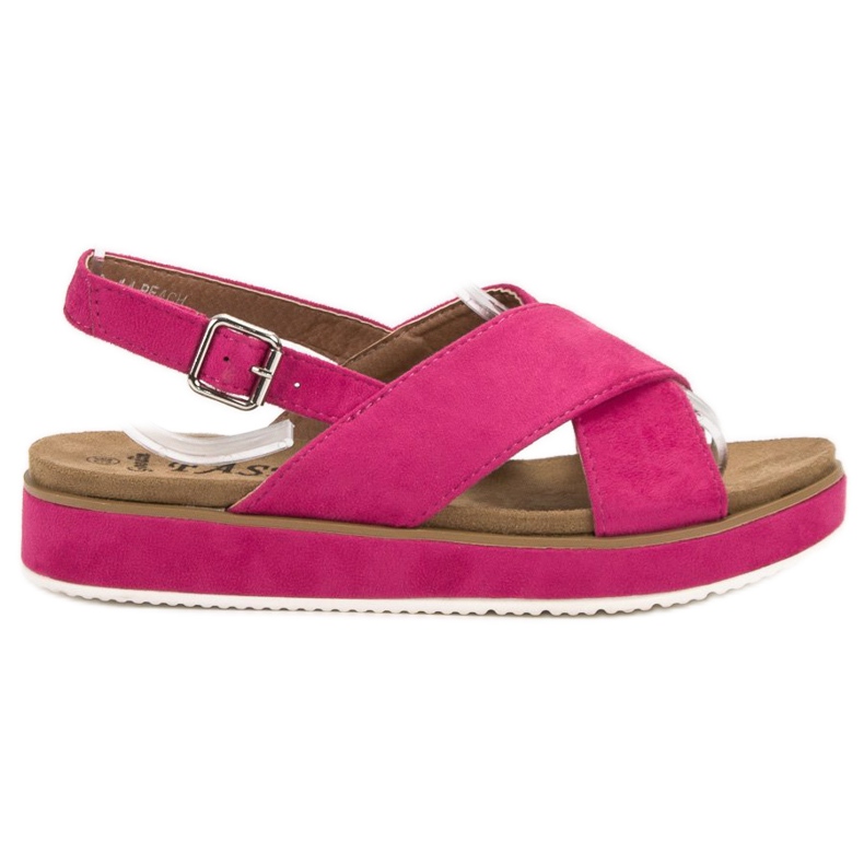 Goodin Semišové sandály růžový