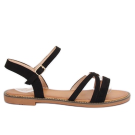 Černé dámské sandály S55 Black černá