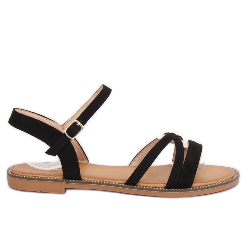 Černé dámské sandály S55 Black černá Černé dámské sandály S55 Black černá