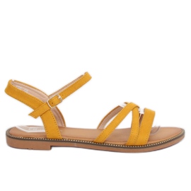 Žluté sandály pro ženy S55 Yellow žluť