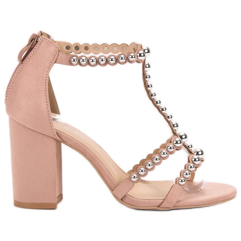 Laura Mode Stylové sandály růžový Laura Mode Stylové sandály růžový