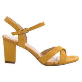 Annalisa Hořčičné sandály žlutá