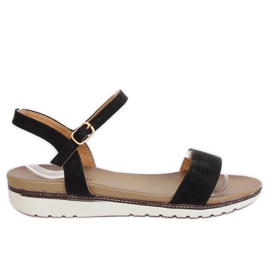 Černé dámské sandály S18-33 Black černá