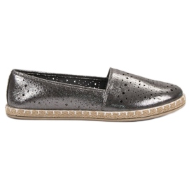 Vgy Max Lesklé espadrilky šedá