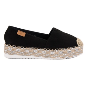 Forever Folie Černé espadrilky na platformě černý