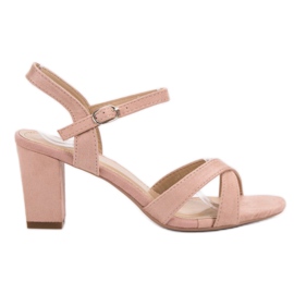 Annalisa Práškové sandály růžový