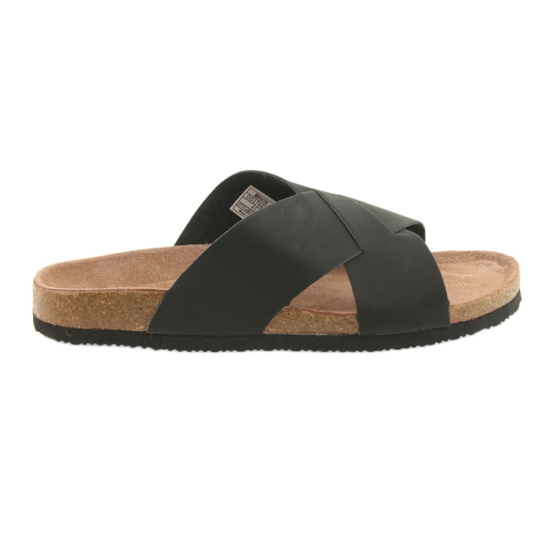 Pánské profilované černé pantofle Big Star 174603 černá