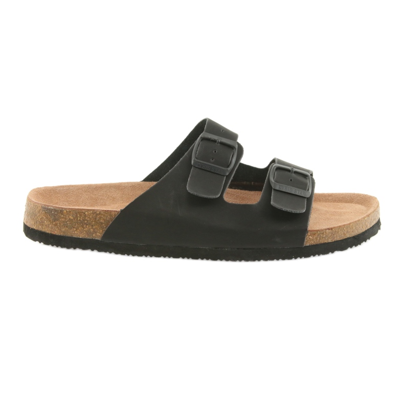 Pánské profilované černé pantofle Big Star 174605 černá