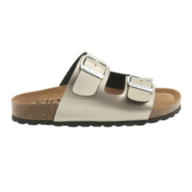 Zdravotní pantofle IZZI BIOX ALEX zlaté zlatý Zdravotní pantofle IZZI BIOX ALEX zlaté zlatý