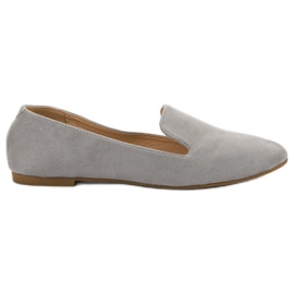 Lily Shoes Suede Lords šedá