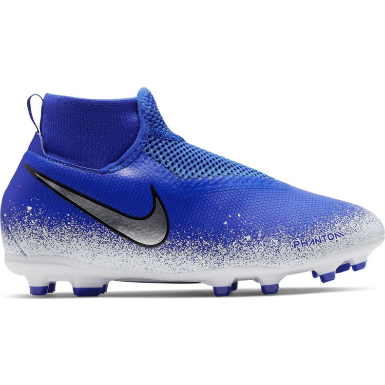 Kopačky Nike Phantom Vsn Academy Df FG / MG Jr AO3287-410 vícebarevný modrý
