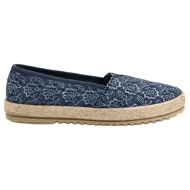 VICES modré espadrilky modrý