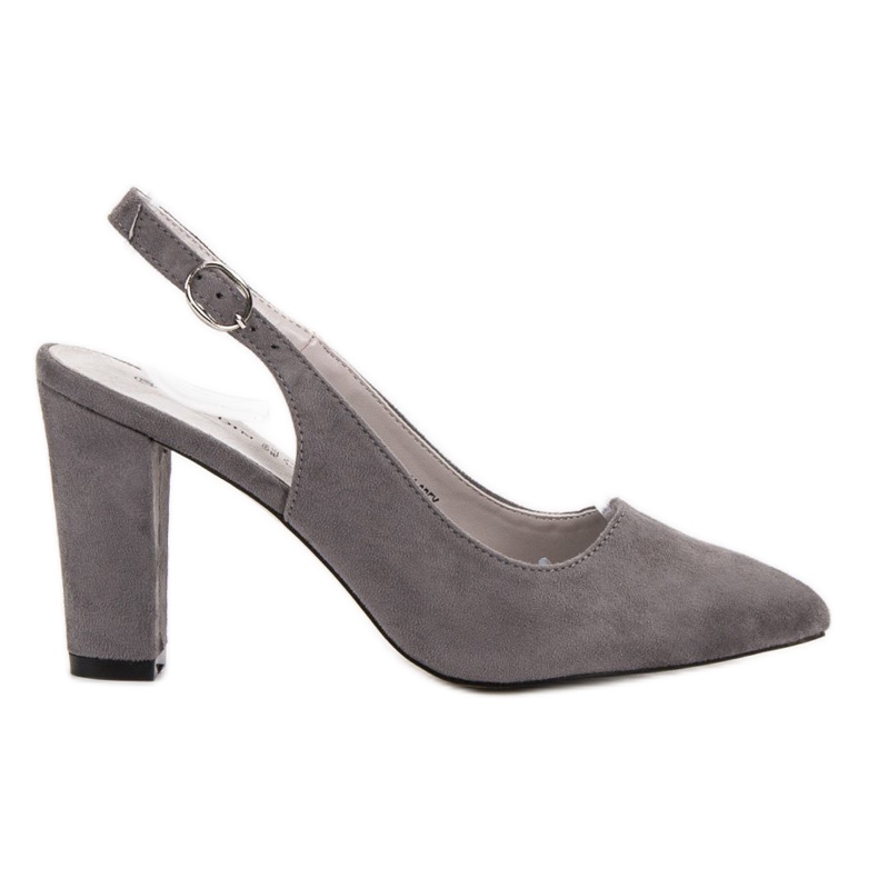 Goodin Lodičky s otevřenou patou šedá