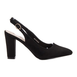 Goodin Lodičky s otevřenou patou černý