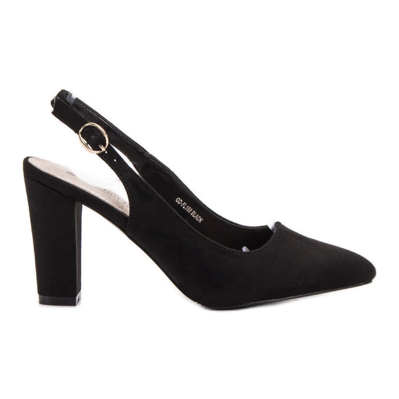 Goodin Lodičky s otevřenou patou černá