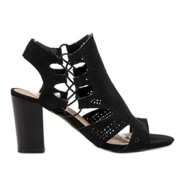 Goodin Módní černé sandály černý