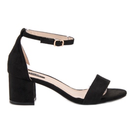 Semišové sandály VICES černý