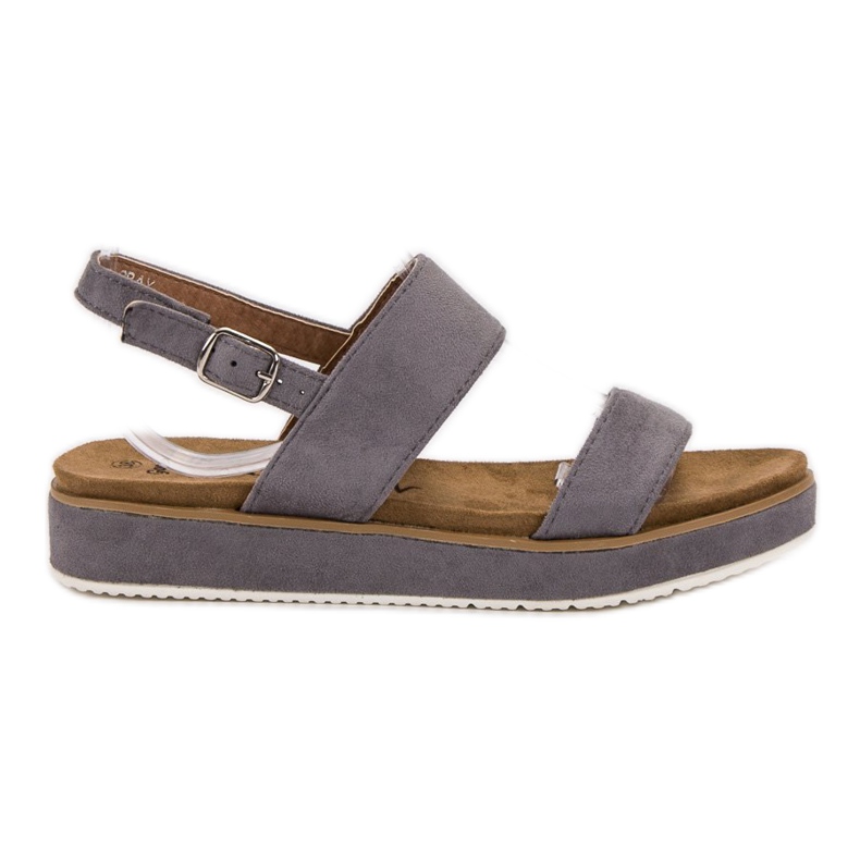 Goodin Šedé sandály šedá