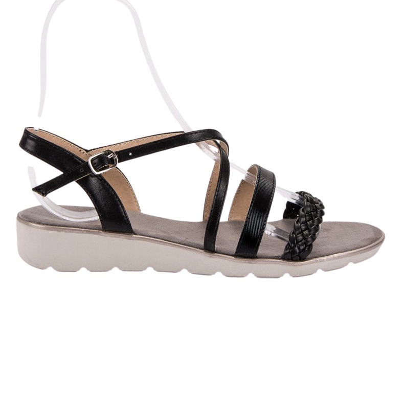 Kylie Černé Sandály Na Platformě černá