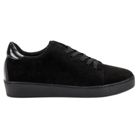 Lucky Shoes Semišové sportovní boty černý
