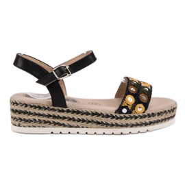 SHELOVET Sandály Na Platformě černý