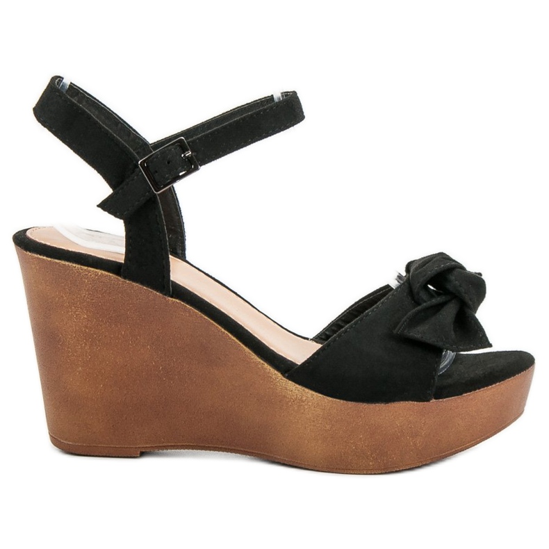 Cm Paris Sandály S Mašlí černá Cm Paris Sandály S Mašlí černá