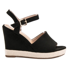 Best Shoes Černé sandály černá Best Shoes Černé sandály černá