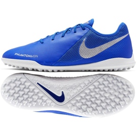 Fotbalová obuv Nike Phantom Vsn Academy Tf M AO3223-410 modrý vícebarevný