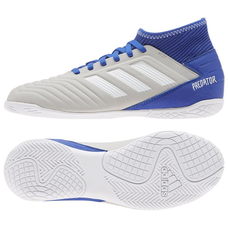 Sálová obuv adidas Predator 19.3 In Jr CM8545 vícebarevný šedá