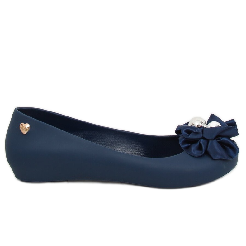 Balerínky Meliski s mašlí modrá CK-86P Blue modrý