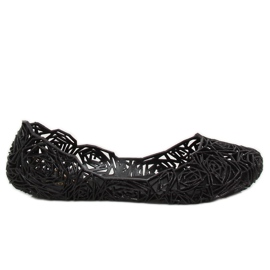 Černé gumové balerínky QX-02 Black černá Černé gumové balerínky QX-02 Black černá