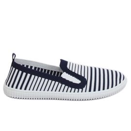 Tenisky slipon námořnická modrá XJ-2909 Navy bílý