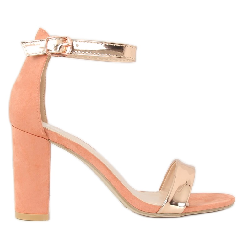 Růžové sandály GF-WL-35 Pink na sloupku růžový