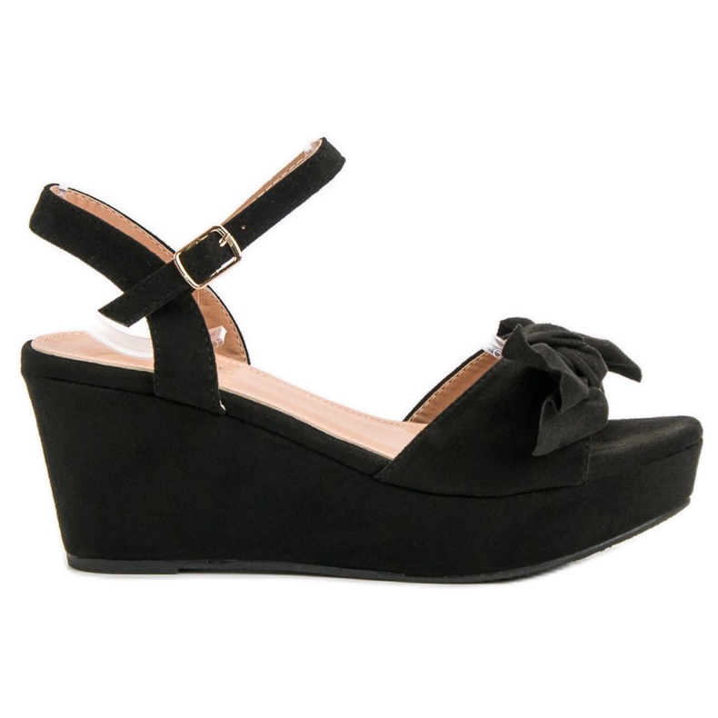SHELOVET Sandály Na Platformě černá SHELOVET Sandály Na Platformě černá
