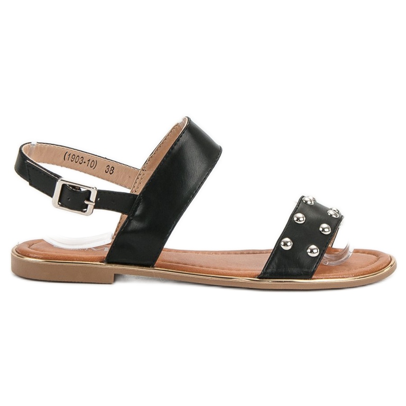 Cm Paris Sandály S Kamínky černá