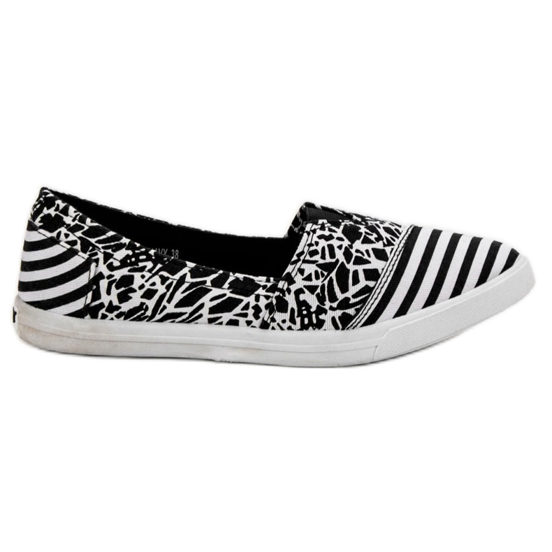 Sweet Shoes Slipony se vzorem bílý černá