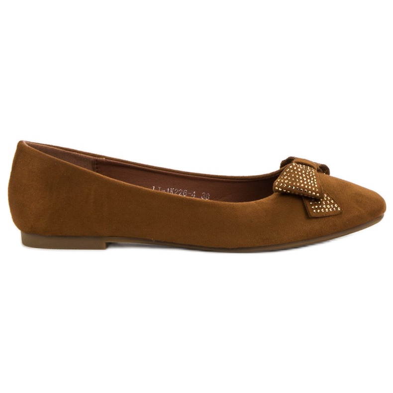 Best Shoes Velbloudí baleríny hnědý