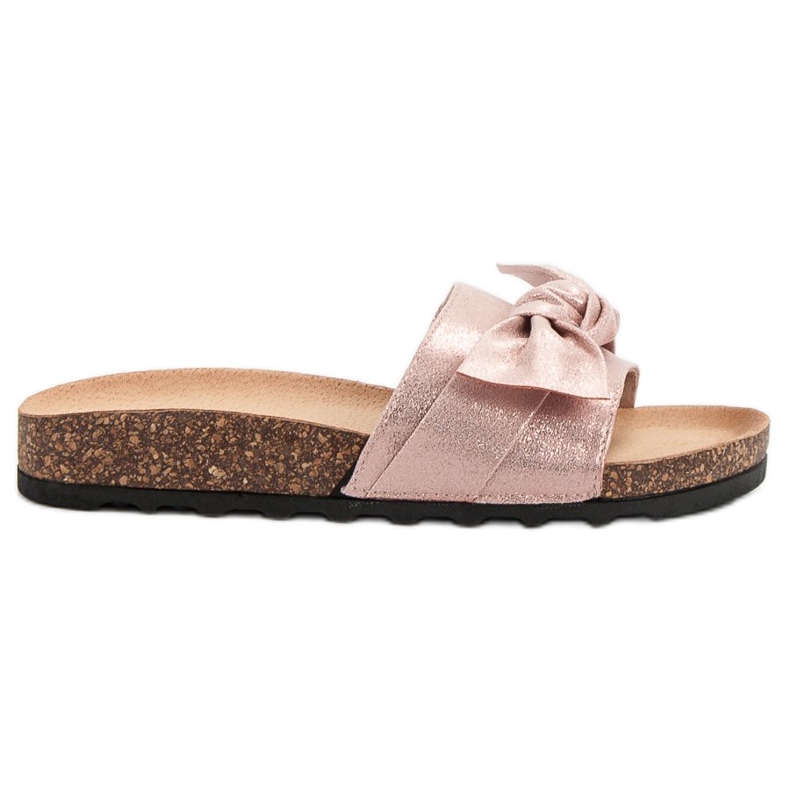 Queen Vivi Neformální pantofle se třpytkami růžový