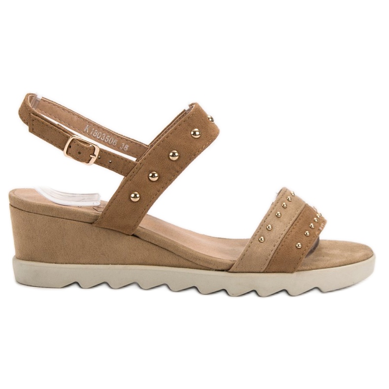 Kylie Sandály S Kamínky hnědý