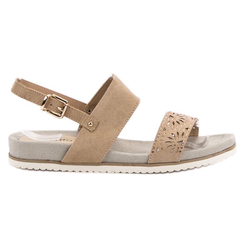 Evento Béžové prolamované sandály béžový Evento Béžové prolamované sandály béžový