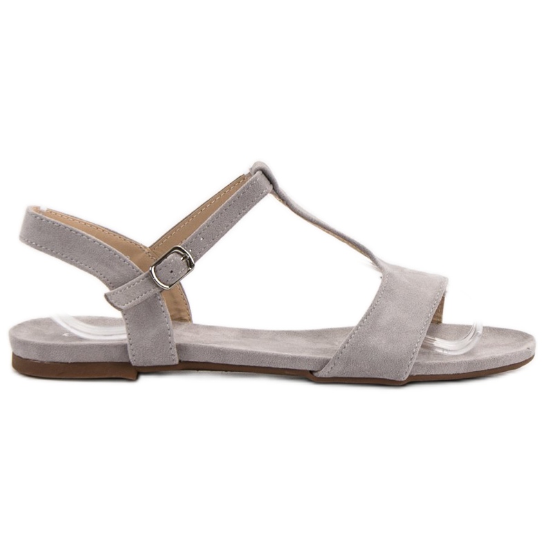 Evento Neformální sandály šedá Evento Neformální sandály šedá
