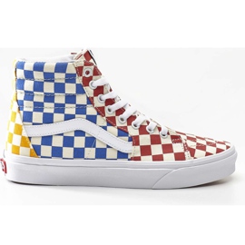 Vans Sk8 Hi Vlv Šachovnice Multi True White bílý modrý vícebarevný