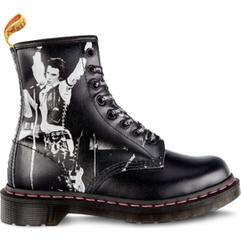 Dr. Martens 1460 Sex Pistols Vicious Black Sex Pistols Backhand Straw Grain černý